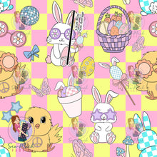 Load image into Gallery viewer, Easter Check Pink/Yellow | Woven | Retail | Average Scale
