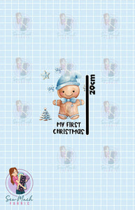 CHRISTMAS Pre-Order: My First Christmas Blue 'PANEL'