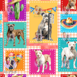 Staffy Fiesta | Woven | Retail | MINI Scale