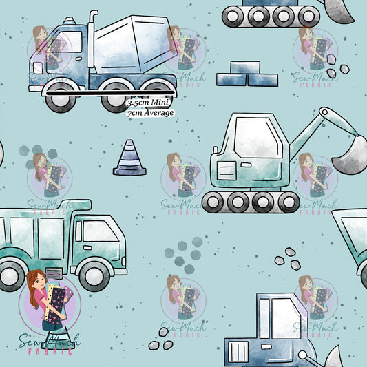 Trucks Aqua | Woven | Retail | Average Scale