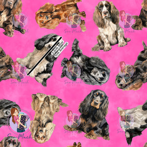 Cocker Spaniel Pink | Canvas | Retail | MINI Scale