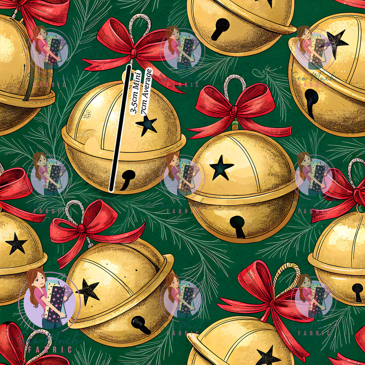 Christmas Bells | Woven | Retail | MINI Scale