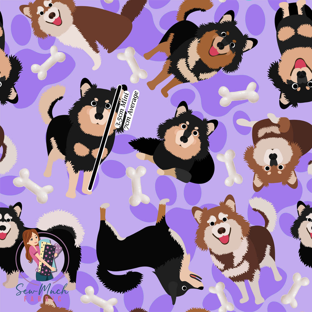 Finnish Lapphund PURPLE | Canvas | Retail | Average Scale