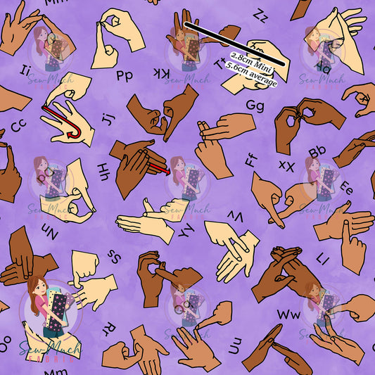 Auslan Purple | Woven | Retail | Average Scale