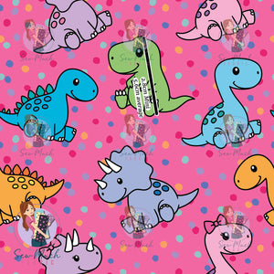 Dinosaur Pink | Woven | Retail | MINI Scale
