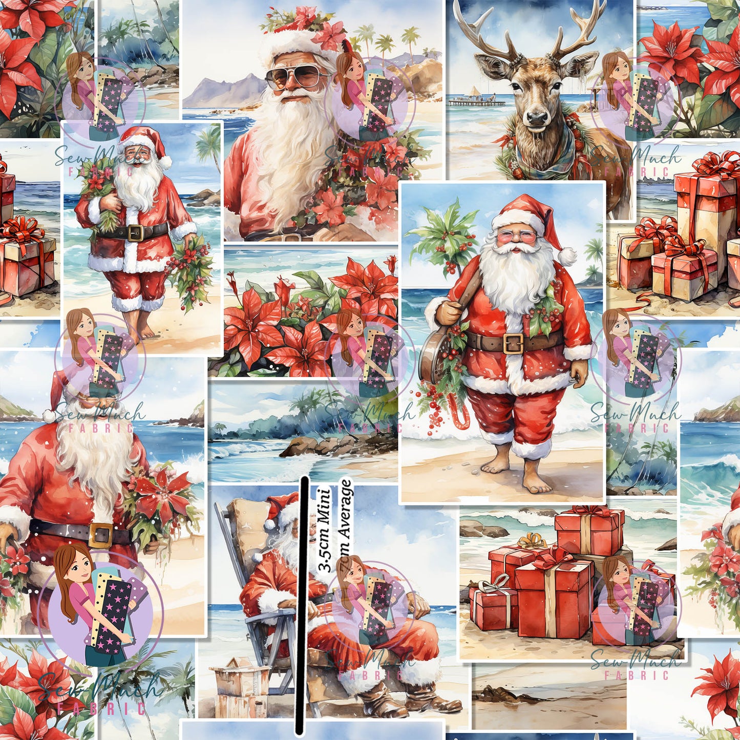Christmas: Summer Santa | Canvas | Retail | Average Scale