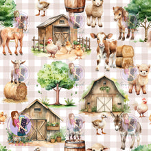Load image into Gallery viewer, Farm Beige Gingham | Knit | Retail | Average Scale
