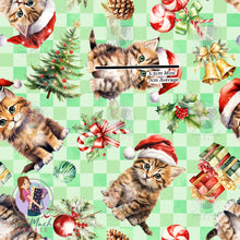 Load image into Gallery viewer, REMNANT: Christmas Cats | Woven | Retail | MINI Scale (WOF x 45cm)
