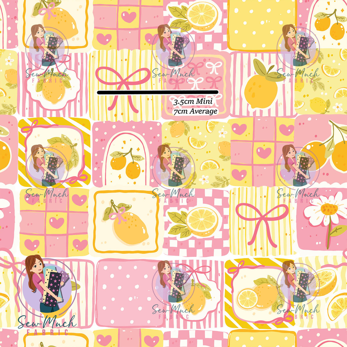 Lemons & Bows Pink | Woven | Retail | Average Scale
