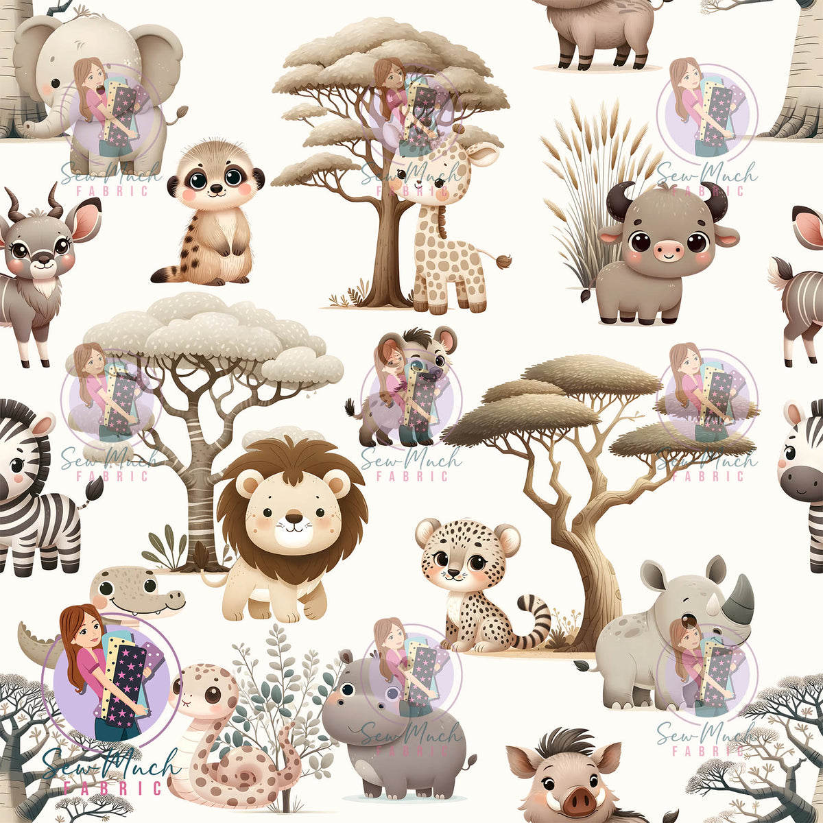 Safari Animals | Woven | Retail | Average Scale