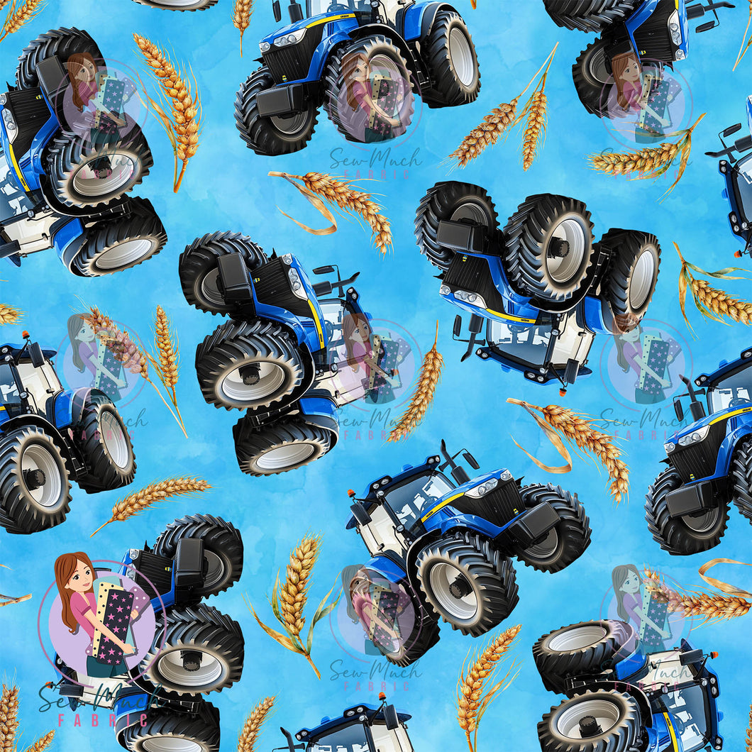 Blue Tractor | Canvas | Retail | Average Scale