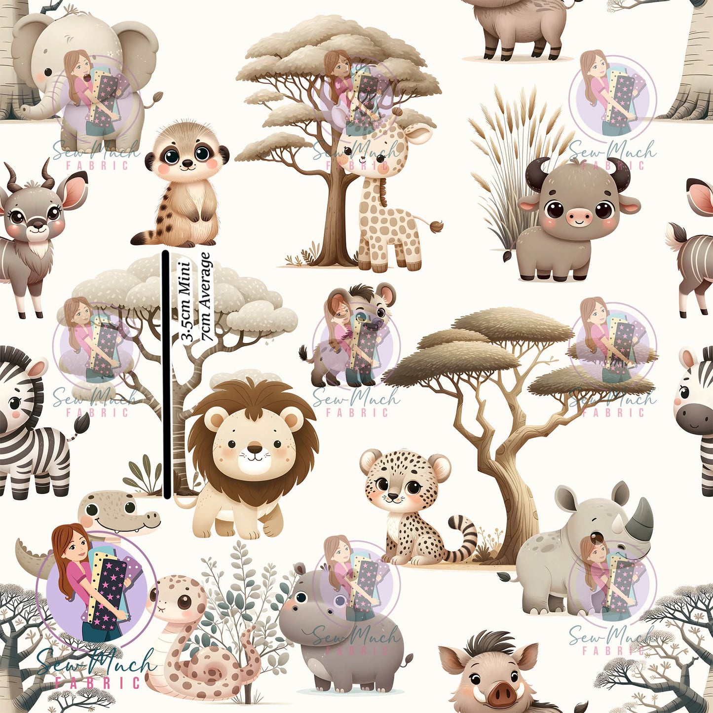 Safari Animals | Knit | Retail | Average Scale
