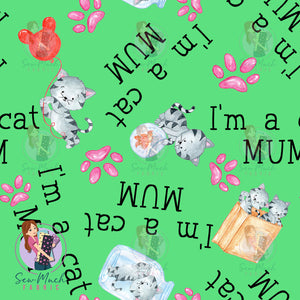 I'm a cat mum| Woven | Retail | MINI Scale