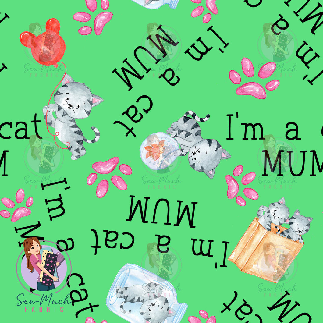 I'm a cat mum| Woven | Retail | MINI Scale