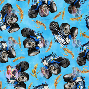 Blue Tractor | Canvas | Retail | Average Scale