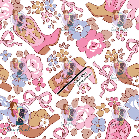 Western Floral Boots | Canvas | Retail | Average Scale