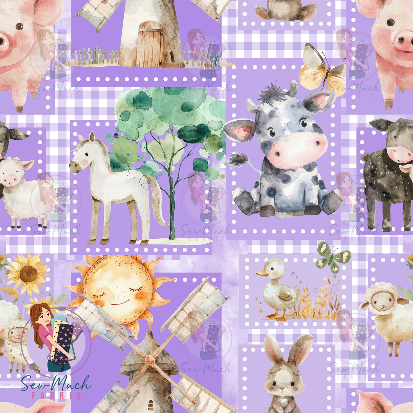 Unlimited Pre-Order: Farm Patchwork Purple