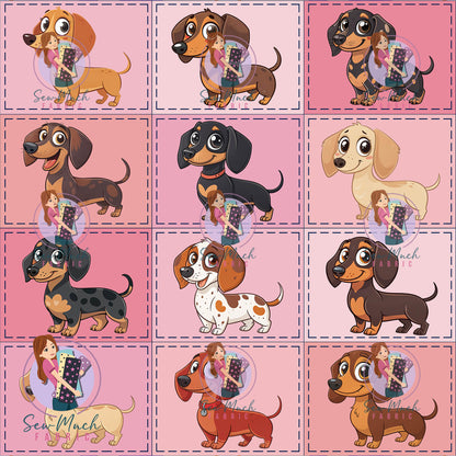 JUNE Pre-Order (2): Dachshund Pink