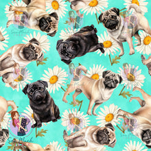 Load image into Gallery viewer, Pug Floral | Woven | Retail | Average Scale
