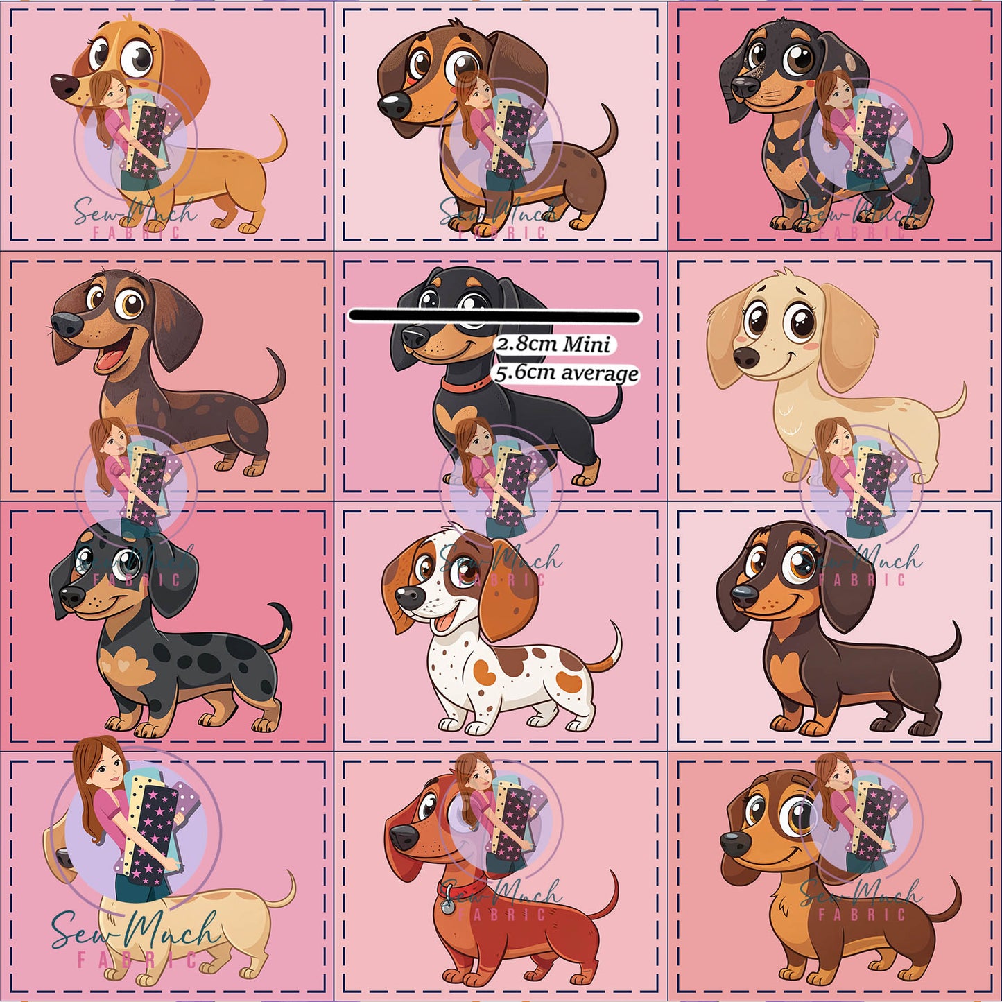 JUNE Pre-Order (2): Dachshund Pink