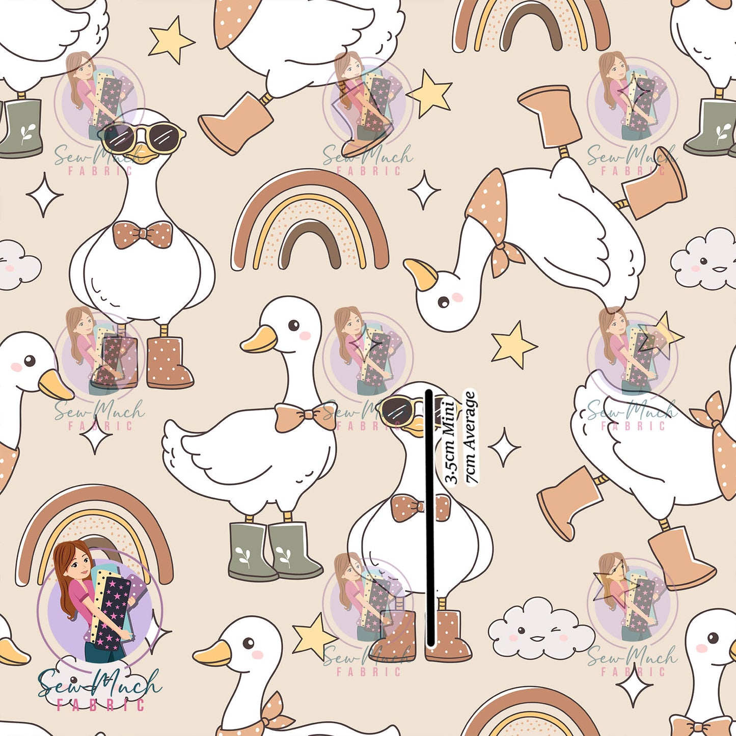Rainbow Goose Beige | Woven | Retail | Average Scale