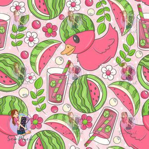 Watermelon Ducks | Woven | Retail | MINI Scale