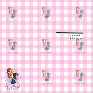 Pink Gingham | Knit | Retail | MINI Scale