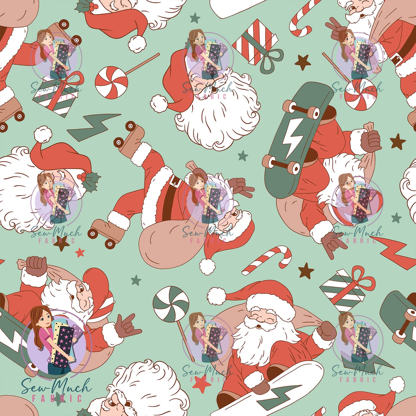 CHRISTMAS Pre-Order: Skating Santa