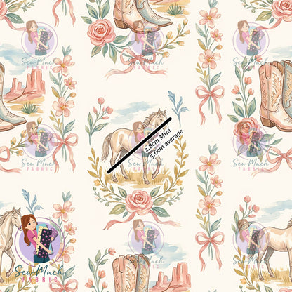 Horses, Flowers & Bows | TWILL | Retail | Average Scale