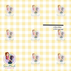 Yellow Gingham | Knit | Retail | MINI Scale