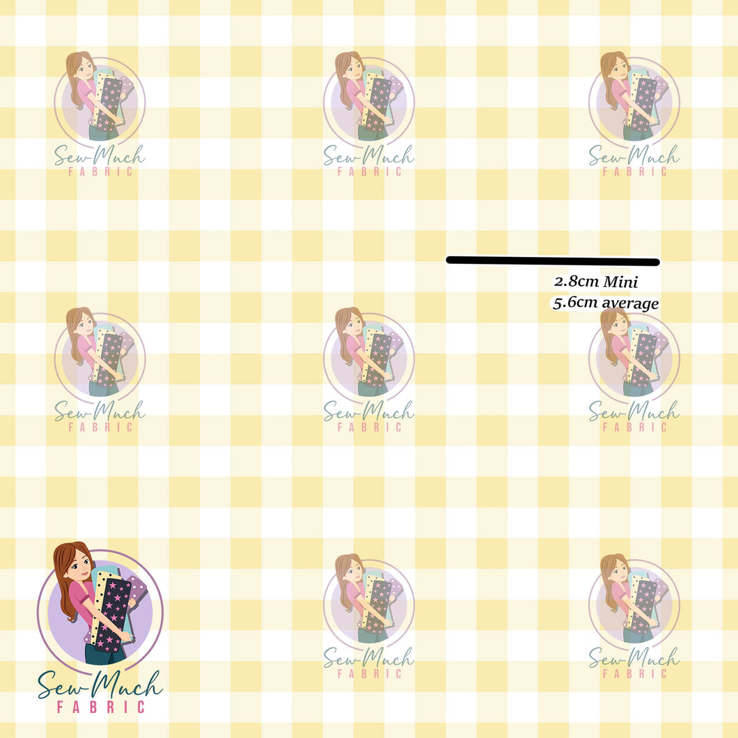Yellow Gingham | Knit | Retail | MINI Scale