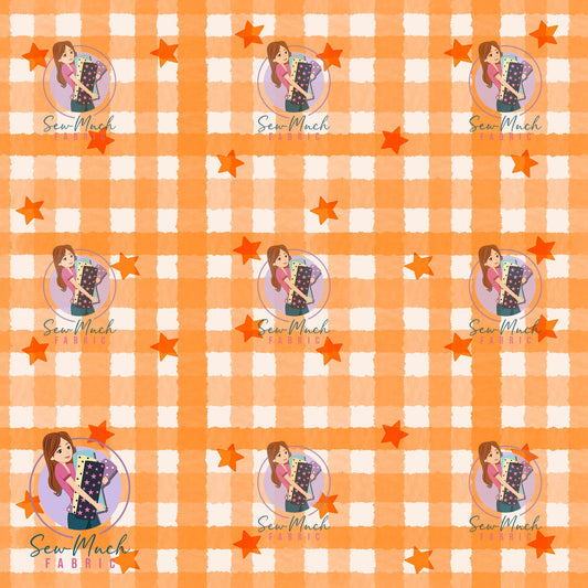 JUNE Pre-Order (2): Star Gingham Orange