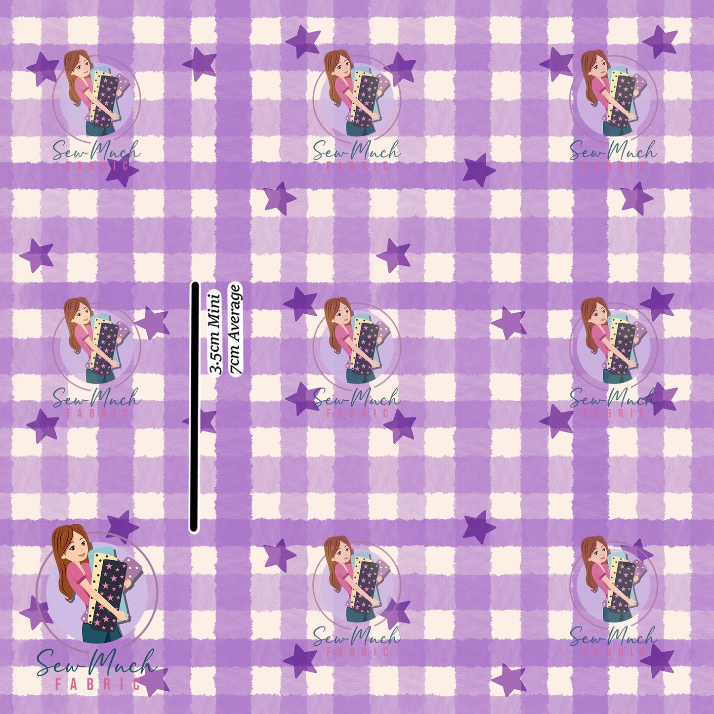 JUNE Pre-Order (2): Star Gingham Purple