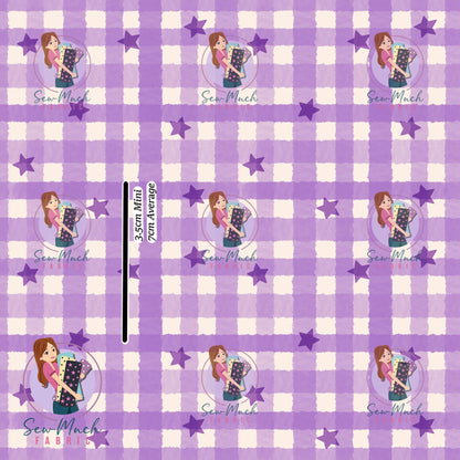 JUNE Pre-Order (2): Star Gingham Purple