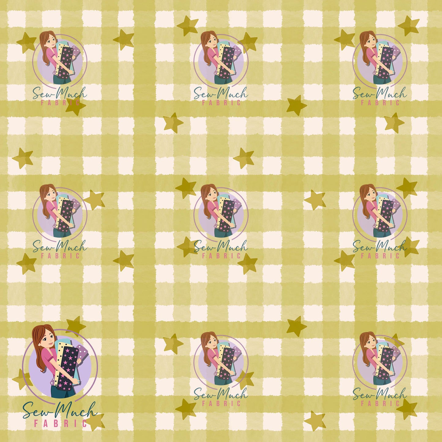 JUNE Pre-Order (2): Star Gingham Green