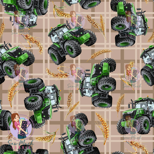 Unlimited Pre-Order: Tractors Beige Plaid