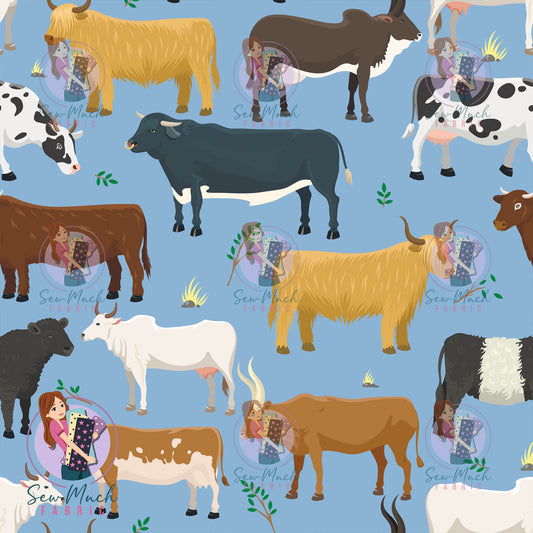 Unlimited Pre-Order: Mixed Cows Blue