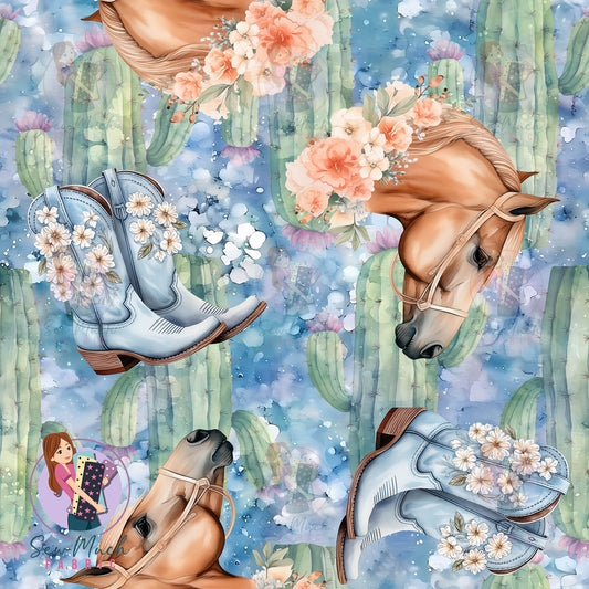 Unlimited Pre-Order: Western Horses Blue