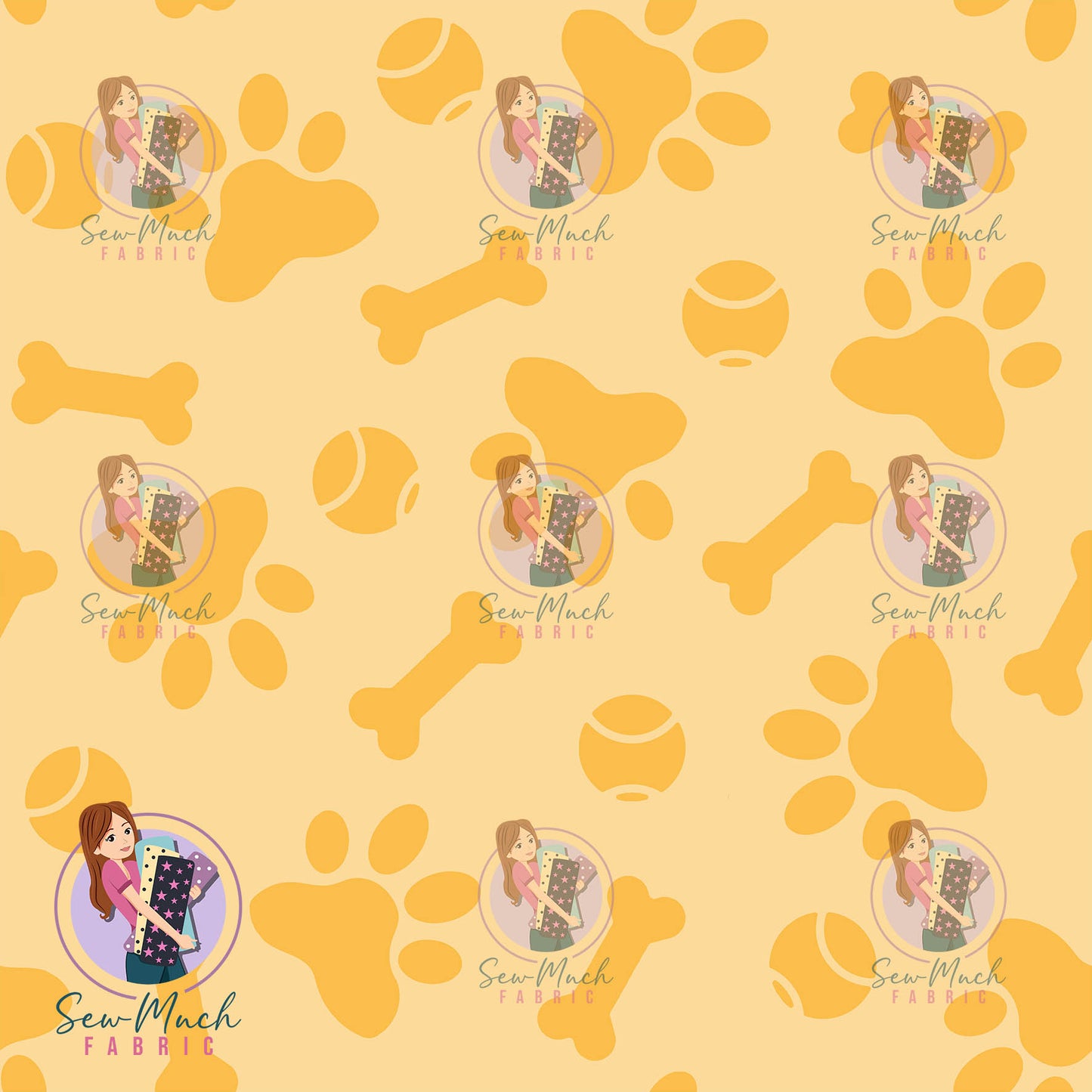 Paw Prints Yellow | Pre-Order |