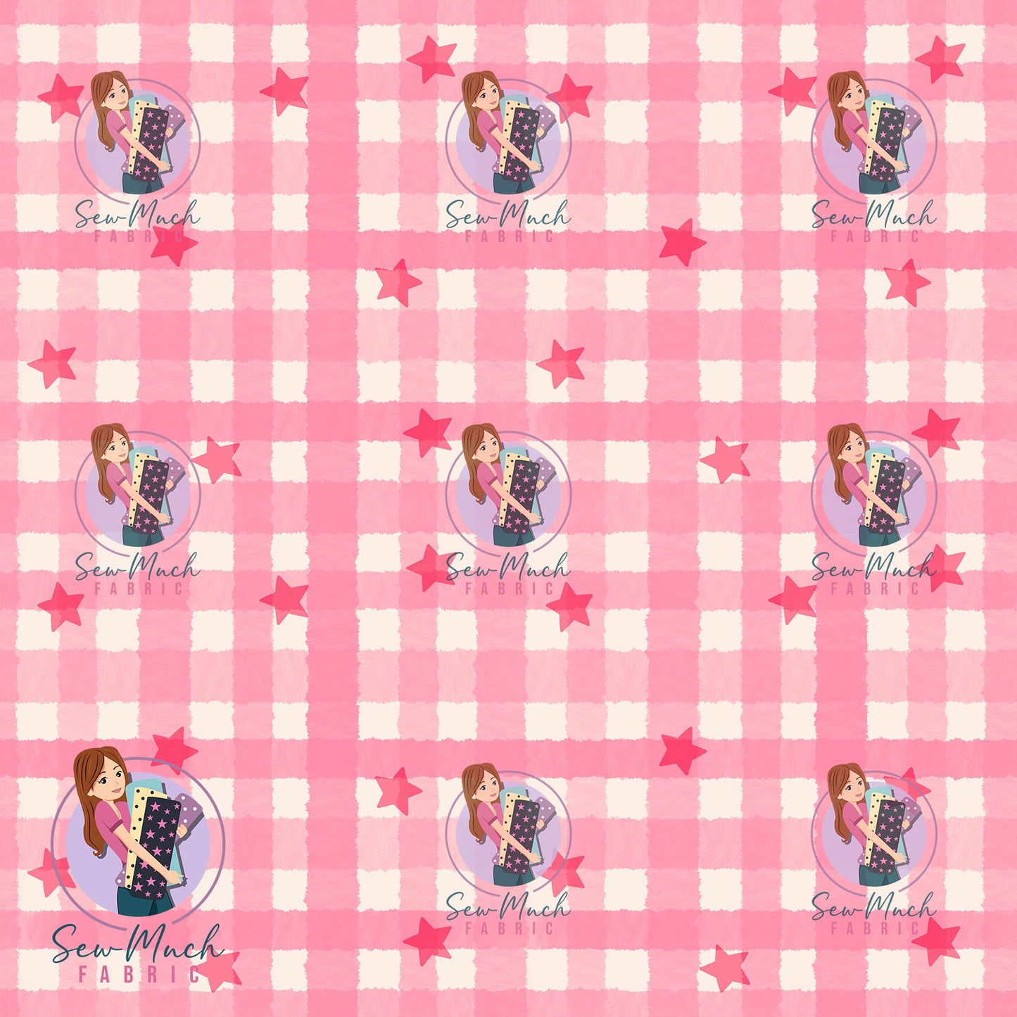 JUNE Pre-Order (2): Star Gingham Pink