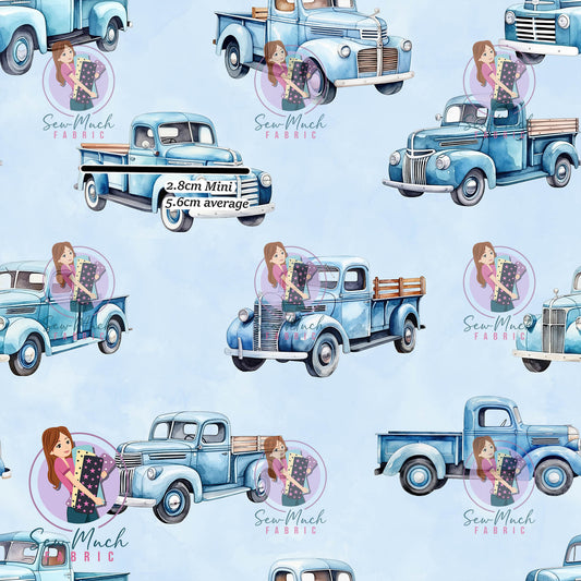 Blue Vehicles | Woven | Retail | Average Scale