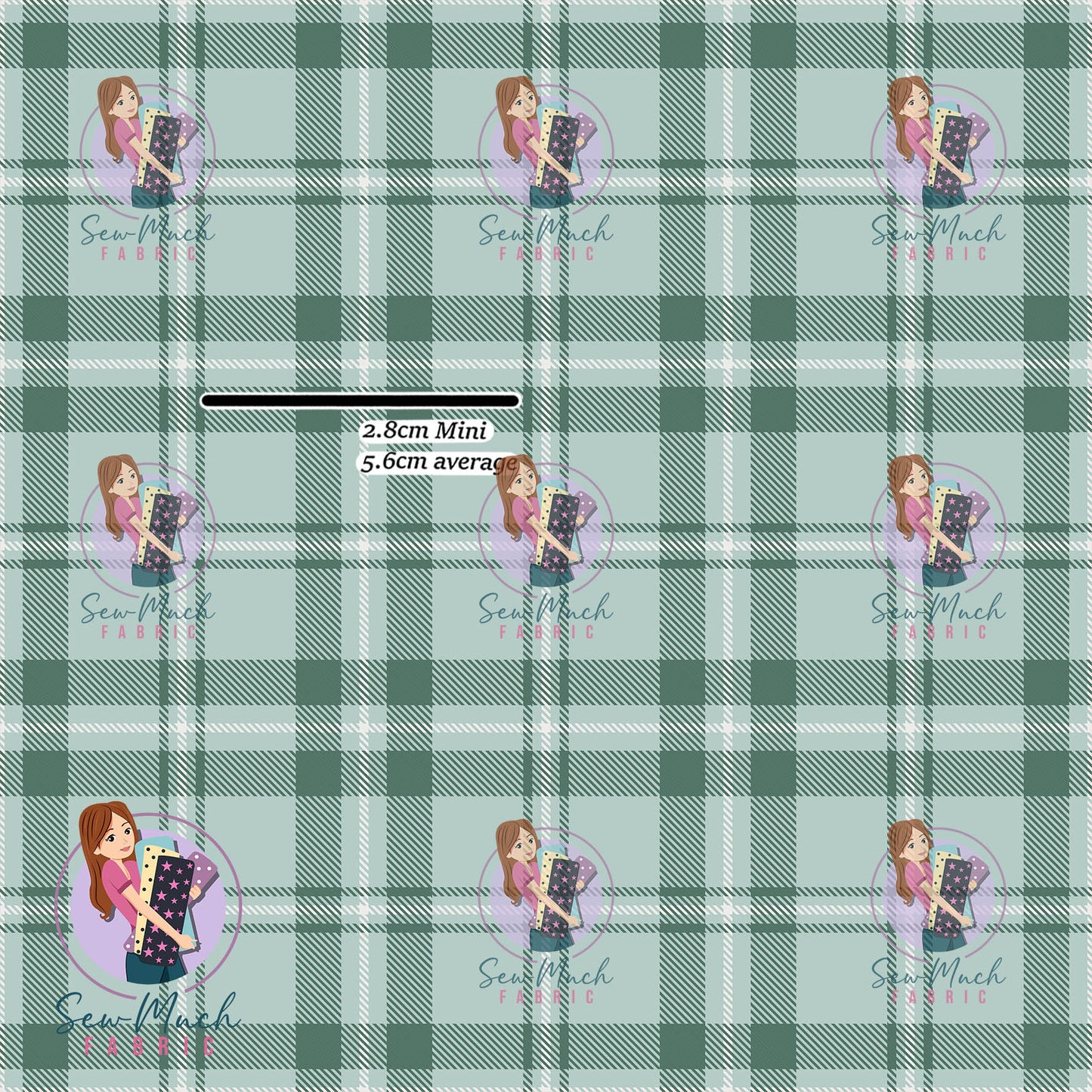 Christmas: Green Plaid | Woven | Retail | Average Scale