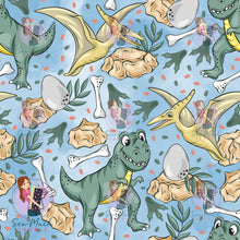 Load image into Gallery viewer, Dinosaur Blue | Woven | Retail | Average Scale
