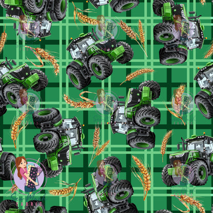 Unlimited Pre-Order: Tractors Green Plaid
