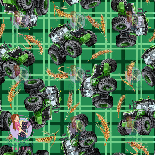 Unlimited Pre-Order: Tractors Green Plaid