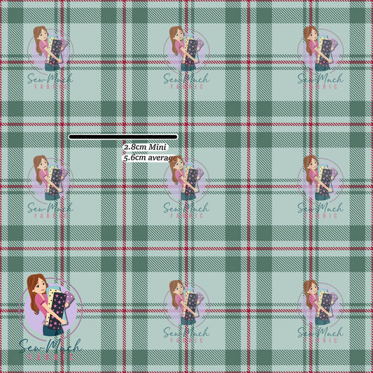 Christmas: Green & Red Plaid | Woven | Retail | MINI Scale