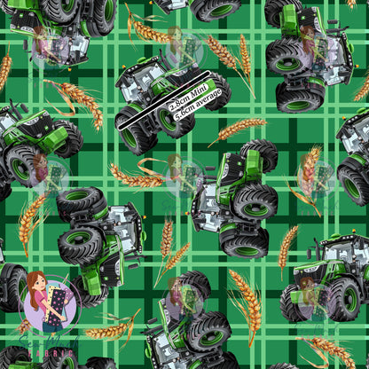 Unlimited Pre-Order: Tractors Green Plaid