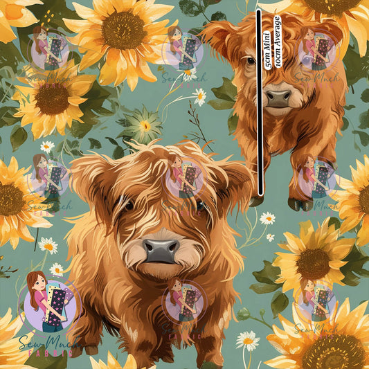 Highland Sunflower Field | Woven | Retail | MINI Scale