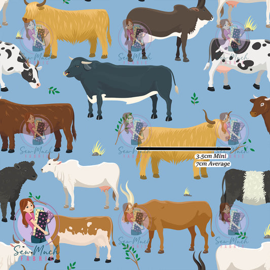 Cows | Woven | Retail | MINI Scale