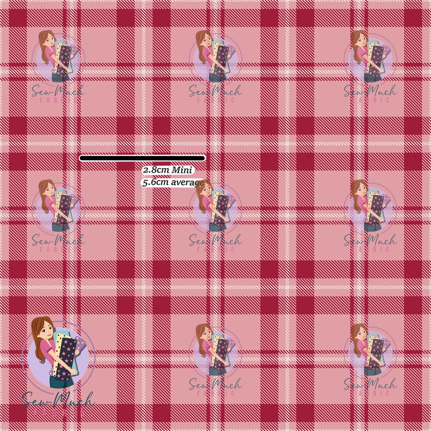 Christmas: Red Gingham | Woven | Retail | Average Scale